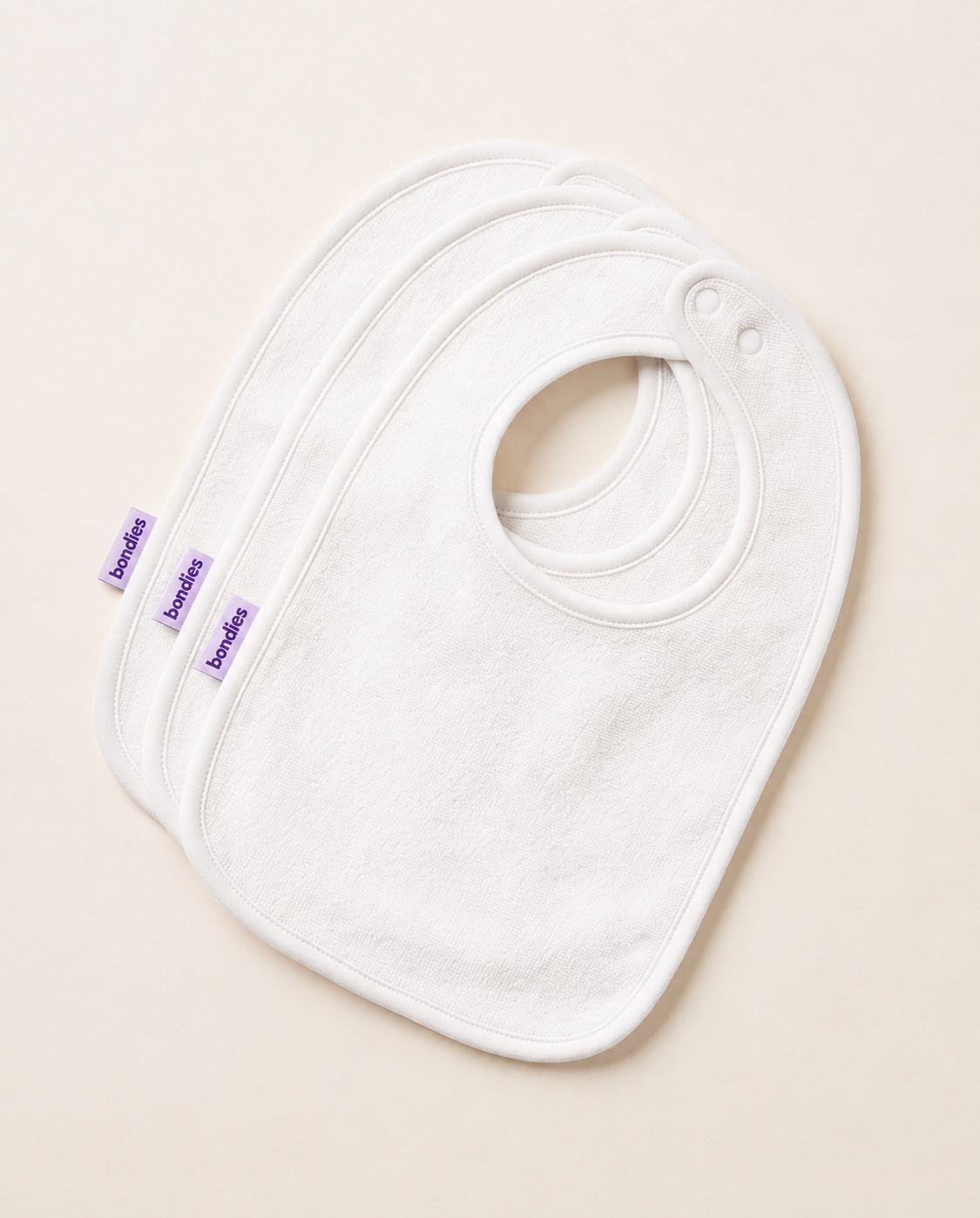 3-Piece Fabric Bib Set