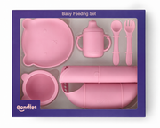 Complete Baby Feeding Set in Soft Pink – alternate view