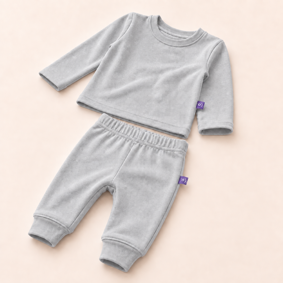 Baby Long-Sleeve Cotton Two-Piece Set