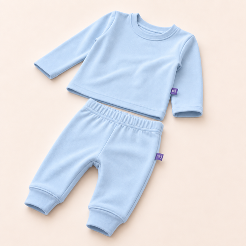 Baby Long-Sleeve Cotton Two-Piece Set