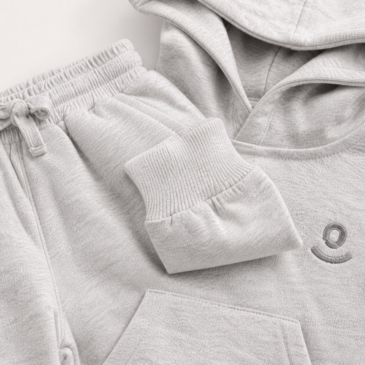 Everyday Hoodie Set in Cloud Grey – alternate view