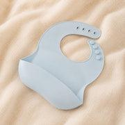 Silicone Catch Bib in Powder Blue – main view