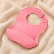 Silicone Catch Bib in Soft Pink – alternate view