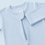 Cloud Soft Sleep Suit in Powder Blue – main view
