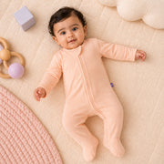 Cloud Soft Sleep Suit in Soft Pink – alternate view