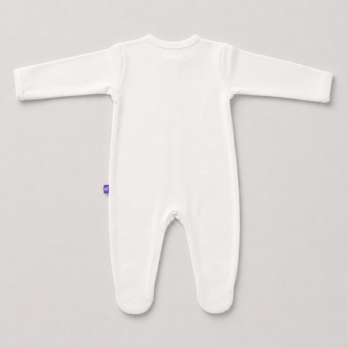 Cloud Soft Sleep Suit in Ivory – alternate view