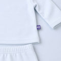 Long-Sleeve Cotton Set in Sky Blue – main view