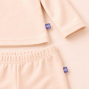 Long-Sleeve Cotton Set in Rose Pink – main view