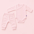 Essential Cotton Bodysuit in Blush – main view