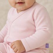 Essential Cotton Bodysuit in Blush – alternate view