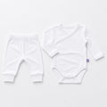 Essential Cotton Bodysuit in Pure White – main view