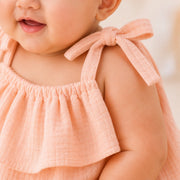 Muslin Day Dress in Soft Pink – alternate view