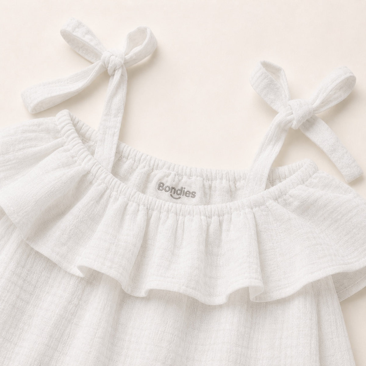 Muslin Day Dress in Milk White – main view