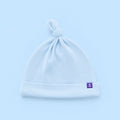 Soft Cotton Newborn Hat in Powder Blue – main view