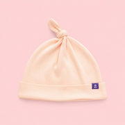 Soft Cotton Newborn Hat in Blush – main view