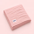Muslin Baby Blanket in Soft Pink – main view