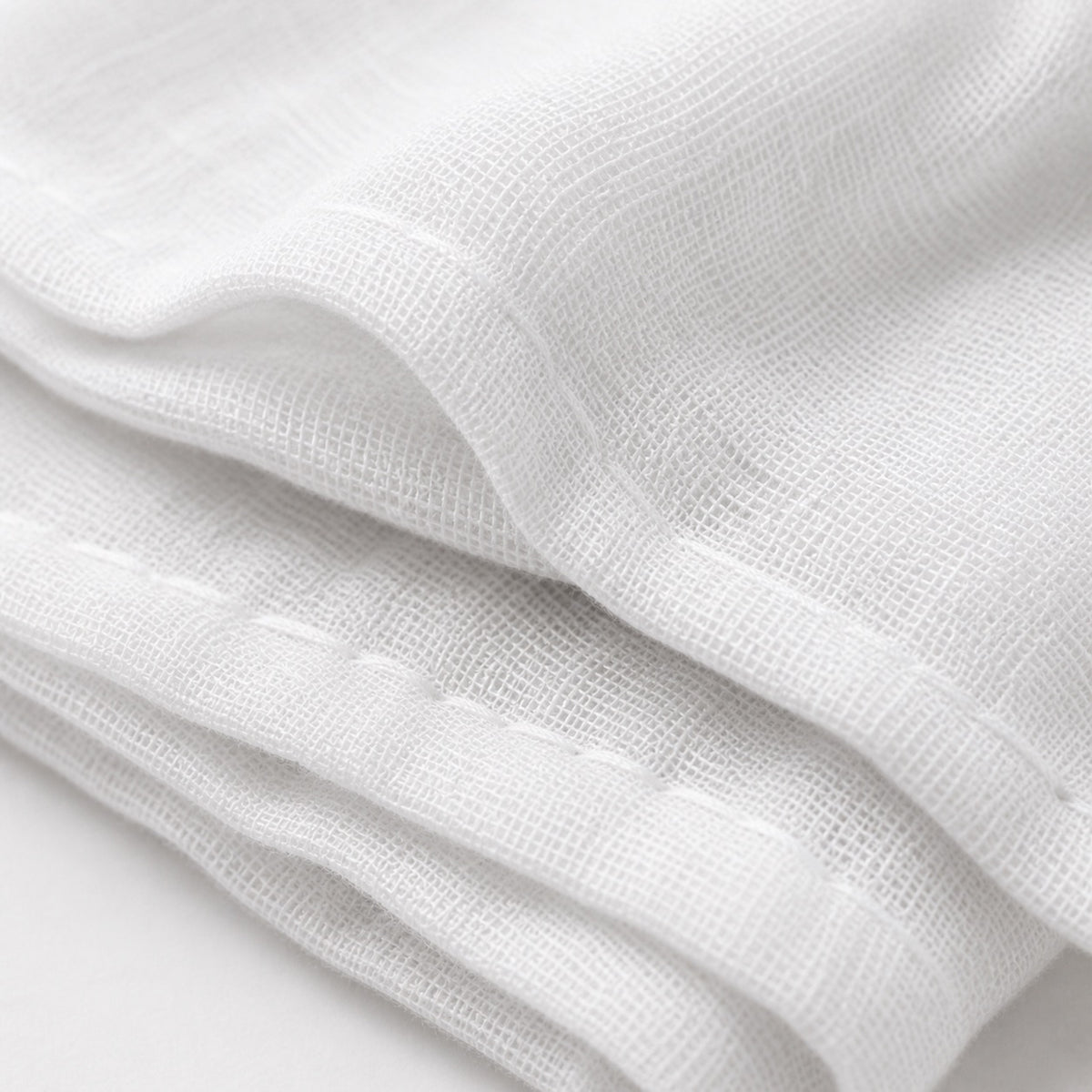 Muslin Baby Blanket in Milk White – main view